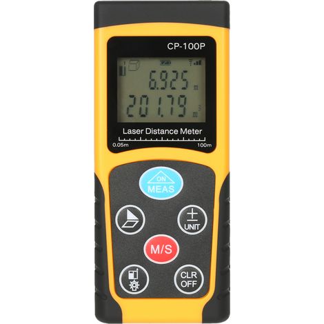 Télémètre laser numérique portable de 100 m, haute précision, mesure de surface et de volume, stockage des données, rétroéclairage (1/3)