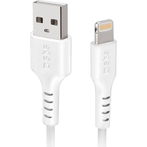 SBS TECABLEUSBIP5289W câble Lightning 2 m Blanc (1/3)
