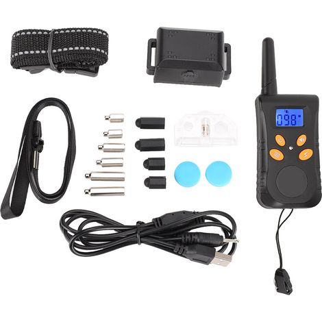 Collier anti-aboiement étanche pour chien avec télécommande sans fil et télécommande intégrée (1/5)