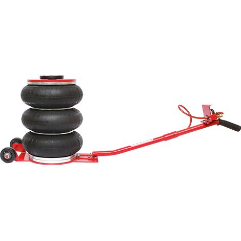 Cric pneumatico professionale 145–400 mm con cuscino ad aria pressione di esercizio 8-12Bar. Carico massimo 5T Breckner Germany