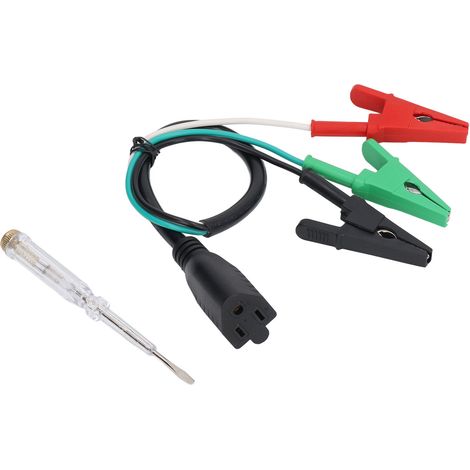 Câble adaptateur HVAC PVC avec pinces crocodiles, fiable et sûr, compatible Yellow Jacket 69522 69411, 120V, pour tests et diagnostics CVC. (1/5)