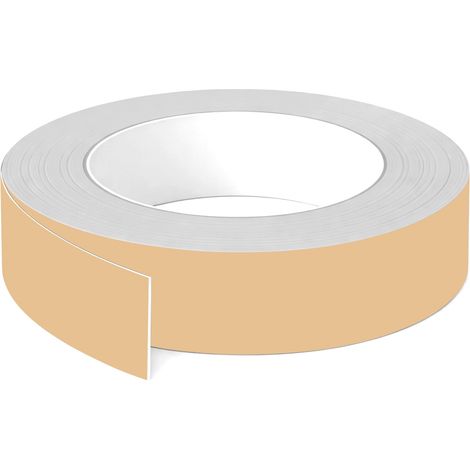 1x Bande de chant ABS sans colle 23 mm x 5 m épaisseur 0,8 mm facile à appliquer bricolage étagère meuble panneau plan de travail bois stratifié, Jaune sable mat (1/3)