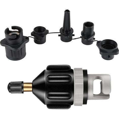 Lot d'adaptateurs de valve 4 en 1, buse de gonflage, pour bateaux gonflables, paddle, kayak, planches de stand up paddle, accessoires de SUP, adaptateur pour pompe SUP (1/5)