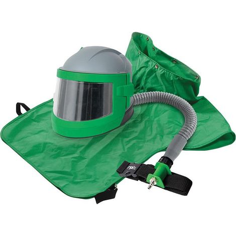 FP – Protection de sablage NOVA 3 avec casque respiratoire – Norme EPI – Protection contre particules nocives – Confort optimal pour professionnels
