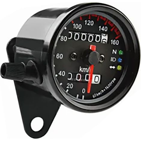 Compteur de vitesse numérique 12 V pour moto, kilométrage, universel, avec rétroéclairage LED bleu (1/5)