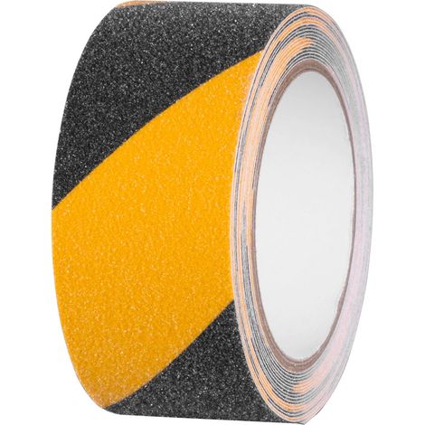 Band Strend Pro, 50 mm, L-5 m, klebend, rutschfest, extra widerstandsfähig, schwarz/gelb