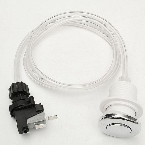 Interrupteur à bouton-poussoir marche/arrêt 16A – Pour baignoire et spa – Kit de tubes d'air en ABS et PVC – Tension 125-250V (1/4)