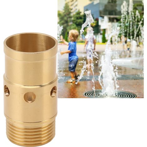 Buse de jet pour fontaine [brass] G1 filetage male pour bassin de jardin et parc - spray aeration oxygene durable premium (1/5)