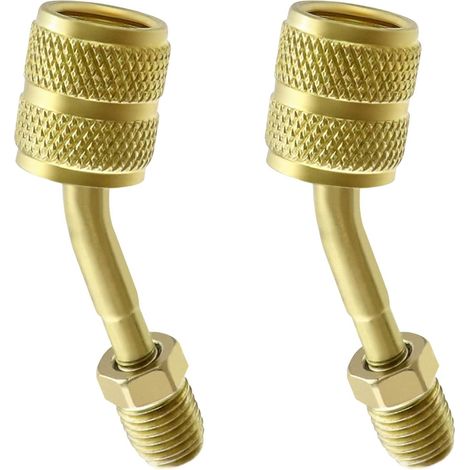 2 Adaptateur R410a, Laiton, 5/16 SAE à 1/4 SAE, Pour Système HVAC Mini Split