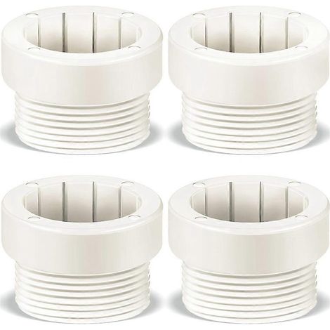 Adaptateur stabilisateur fileté pour parasol de piscinekit d'adaptateurs filetés pour mât de parasolstabilisateur pour terrasse extérieureblanc (1/5)