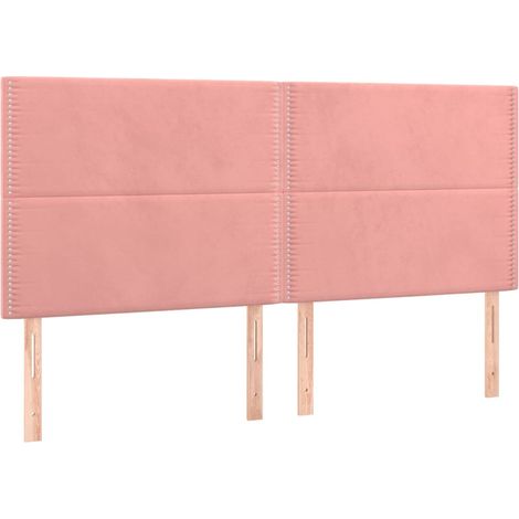 Maison Exclusive - Testiera Rosa 160x5x118/128 cm Velluto