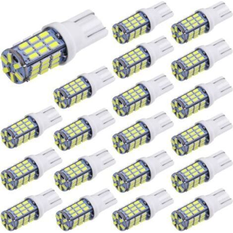 20pcs Super Bright RV Trailer T10 921 194 42-SMD 12V Car Backup Reverse LED Lights Bulbs Width Light Lamp Xenon White (1/5)