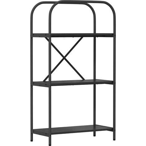 Maison Exclusive - Bücherregal Schwarz Eichen-Optik 60 x 30 x 109