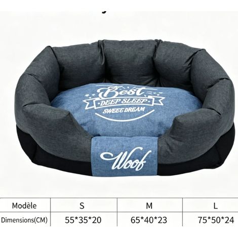Accessoires pour animaux : Lit d'été pour chien (utilisable en toute saison) — Lit carré, Tapis pour chien, Lit pour chat style canapé, Lit rafraîchissant (Taille S)