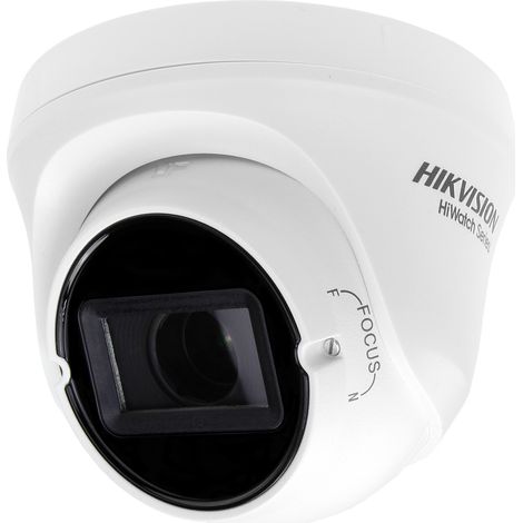 Hikvision – Caméra dôme 4in1 1080p HWTT320VF – Objectif manuel varifocal 2,8-12mm – Vision nocturne jusqu'à 40m – IP66 pour intérieur/extérieur (1/5)