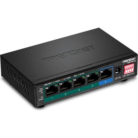 Conmutador Trendnet Tpe-Tg51g 5 Puertos Rj-45 Gigabit (10/100/1000) Poe (1/4)