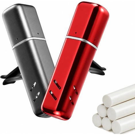 Set di 2 diffusori di profumo per auto con 6 bastoncini profumati, deodorante per bocchette di ventilazione, diffusore in alluminio con 3 fragranze, lunga durata 30 giorni. (1/5)
