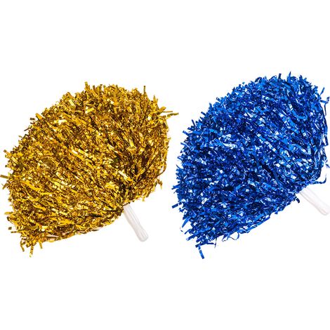 Pompons de cheerleading réutilisables effet flash couleur unie plastique balles de soutien pour basket baseball livraison aléatoire (1/5)