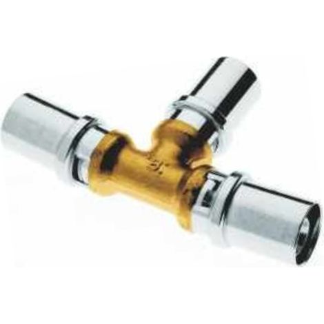 Raccordo a t intermedio pressare Ø 16×16×16 mm per tubo multistrato profilo th bampi mp161616