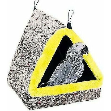 Hamac Pour Oiseaux - Tente En Peluche Avec Rembourrage En Coton Pur - Pour Perroquets Et Grands Oiseaux - 26 X 27 X 29 Cm - 1 Pièce (1/5)