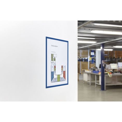 Magnetoplan magnetofix-Magnetrahmen, 5 Stück, A5, blau 5 Stk