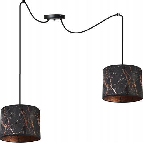 LAMPADA A SOSPENSIONE, PARALUME A FORMA DI RAGNO, RAME