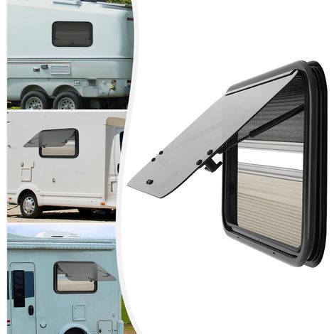 Fenêtre extérieure trempée de camping - car coin arrondi, vitrine de camping - car avec store de fenêtre (700x450mm)