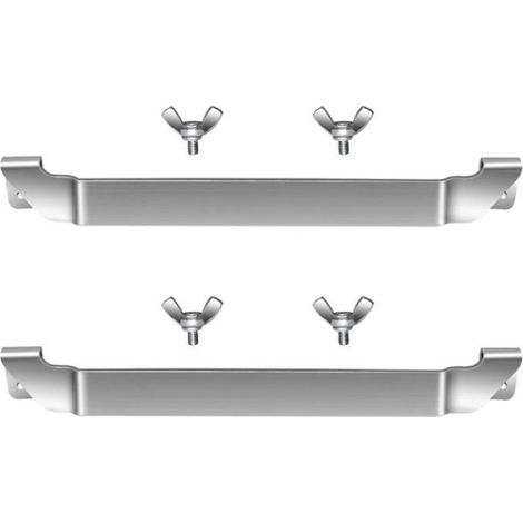 Support Spatule - Acier Inoxydable - Pour Plaque Chauffante Plate - Compatible Grills Extérieurs - 2 Pièces
