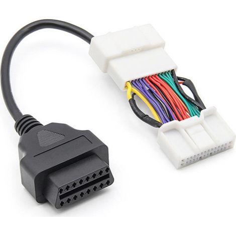 BEBUSINGOTO Für Tesla Modell 3 Y Obd zu Obd2 16pin Stecker Adapter Auto Scanner Tool Kabel (1/5)