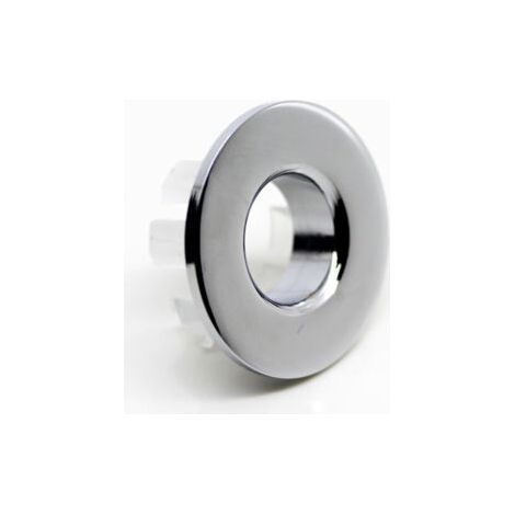 Raccordo per lavabo, coperchio di troppo pieno, inserto in ottone nei fori, tappi rotondi, bronzo (1/4)