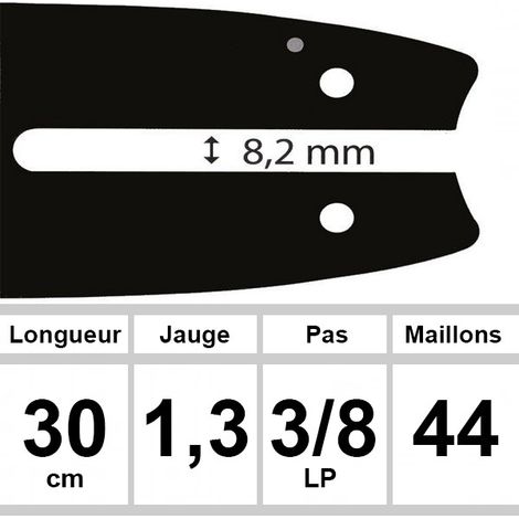Guide OZAKI 30 cm 3/8LP 1,3mm