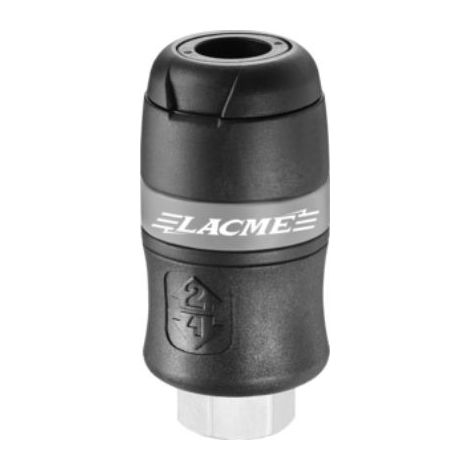 LACME Raccord Coupleur de sécurité Ø8 int tuyau-1/4 F - RAC 2065 S- 364500 (1/5)