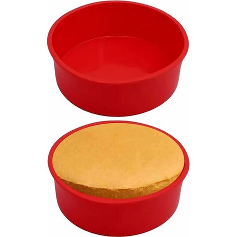 Silicone Cake Mold Diamond Bottom Vegetable Pizza Round Cake Mold 2 pcs
