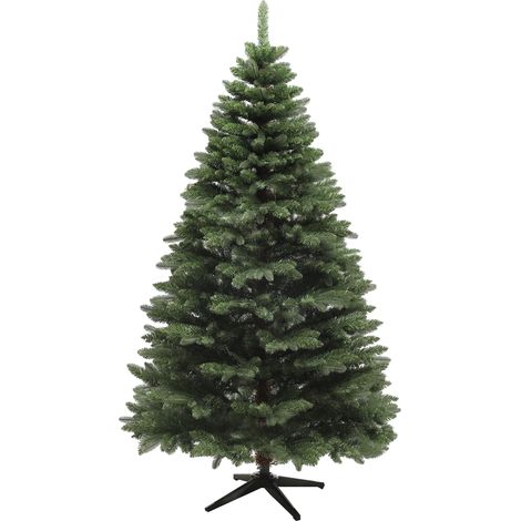 HOMCOM Albero di Natale Finto con 1050 Rami e Base Pieghevole Ø120x180 cm (1/5)