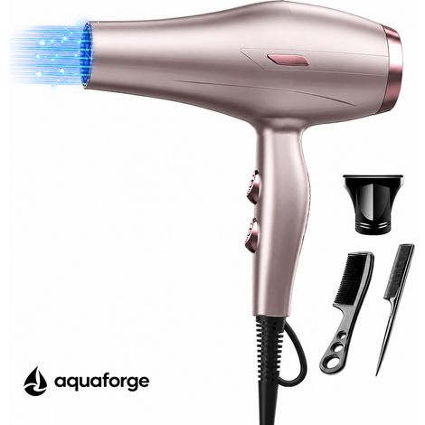 Sèche cheveux professionnel 2200 W 6 vitesses air chaud froid (1/5)