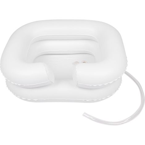 Soins pour patients âgés alités, bassine gonflable pour le lavage des cheveux, plateau à shampoing, milieu (1/5)