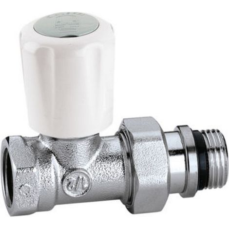 Caleffi 402402 - Straight thermostatic radiator valve for 1/2" steel tube