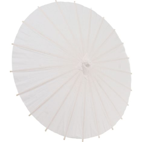 Parasols en papier pour enfants, style chinois élégant, blancs, à monter soi-même, en bambou et papier, pour la décoration, 40 cm / 15,7 pouces (1/5)