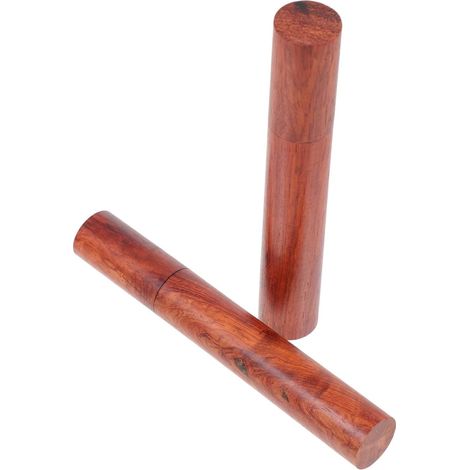 Tube de Rangement en Plastique Marron pour Bâtons de Parfum 2 Pièces, Robuste et Pratique, Design Naturel et Artistique Maison (1/5)