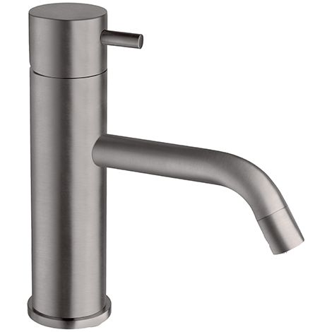 Robinet mitigeur lavabo TRIVERDE métal brossé avec bonde up&down - Cristina Ondyna (1/3)