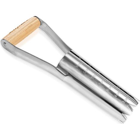 Planteur de bulbes en acier inoxydable avec marquages de 14 cm de profondeur pour tulipes et jonquilles (1/5)