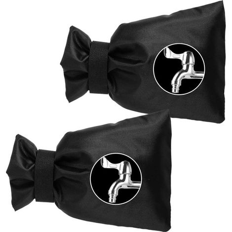 Allecto Plus，Fundas protectoras para grifos de exterior de 2 piezas，20,3 x 13,5 cm，2 piezas (1/5)