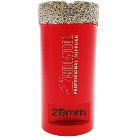 Forets Diamant 28mm Trépans de Forage avec Filetage M14 pour Perçage à sec en Porcelaine Carrelage Granit Marbre (1/5)