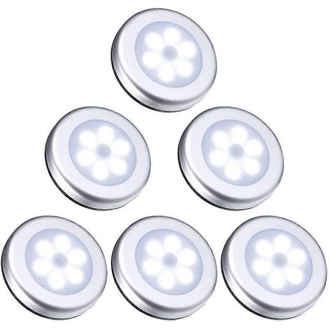 Lampe à détecteur de mouvement, LED ultra-lumineuse de 20 lumens alimentée par piles, idéale pour la chambre, la salle de bain, les escaliers, le couloir, la cuisine et le placard. (1/5)