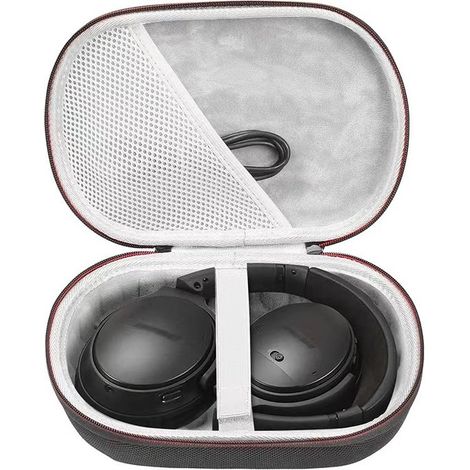 Étui pour casque audio - Étui de protection rigide - Supra-auriculaire/Over-auriculaire - Compatible avec BOSE QC15/QC25/QC35 - Étui pour casque audio - Étui de protection - Étui de rangement pour éco (1/5)