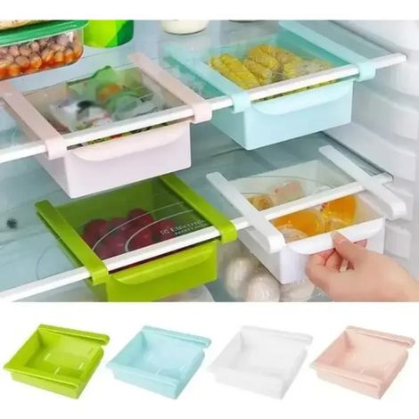 Tiroir de rangement alimentaire suspendu pour réfrigérateur Irovami, coloré