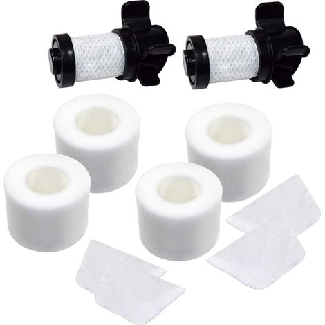 Confezione da 2 + 4 filtri compatibili con Shark IONFlex DuoClean IC205 IF100 IF150 IF160 IF170 IF180 IF251 IF200 IF201 IF202 IF205 sostituisce XPREMF100, XPSTMF100 (IF100000 2 filtri HEPA + 4 filtri 