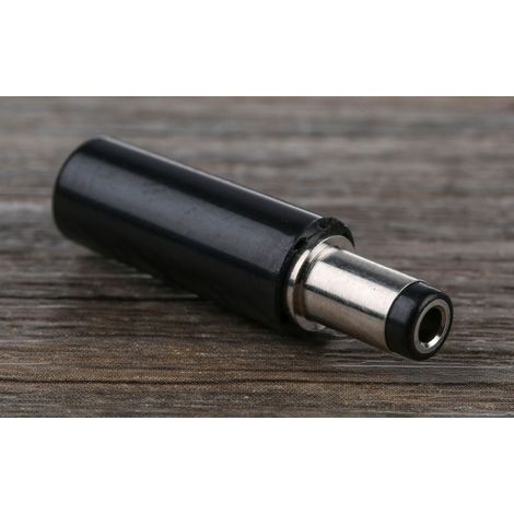 Fiche d'alimentation CC, 5.0A, Ø 2.5mm, Montage sur câble, 12,0 V, 23.6mm ( Prix pour 1 )