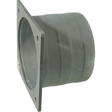 Flangia quadra + 8" portagomma zincata UNIVERSALE 8304000Z
