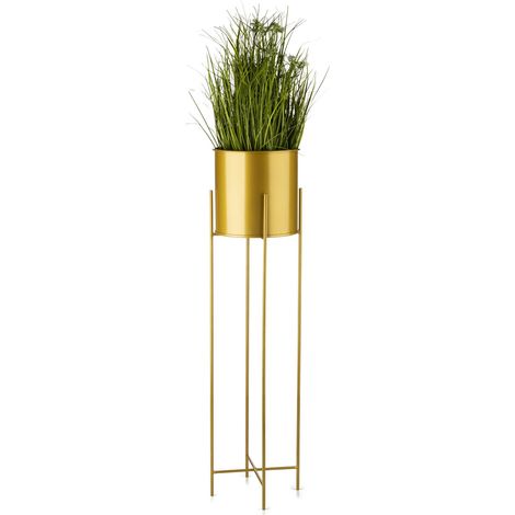 Blumenständer mit Deckel, 95 cm, gold